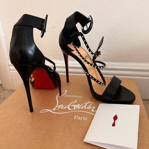 Christian Louboutin Choca Lux Ankle Strap Heels